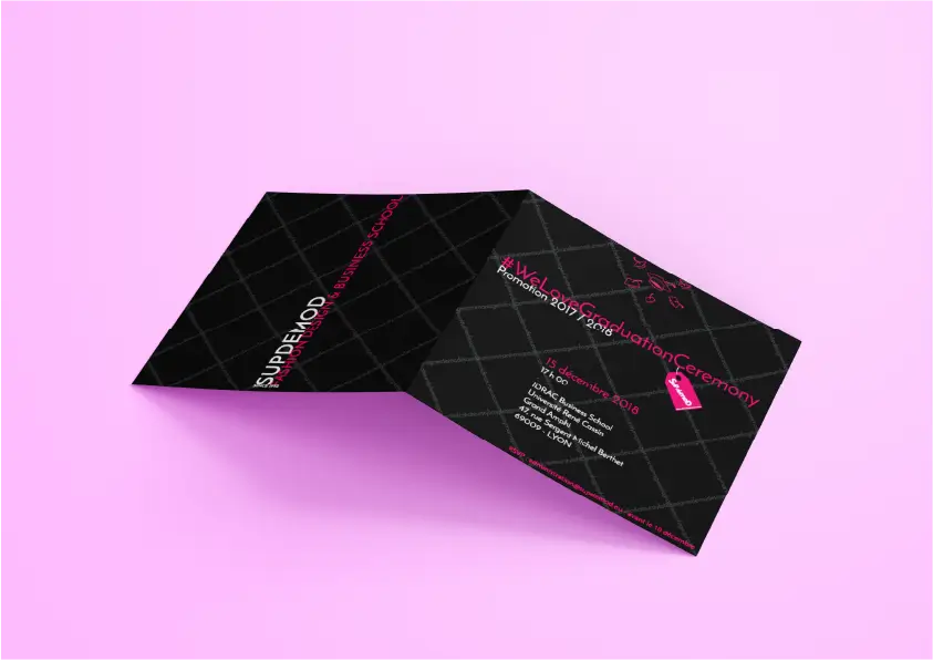 Carton d'invitation SupdeMod